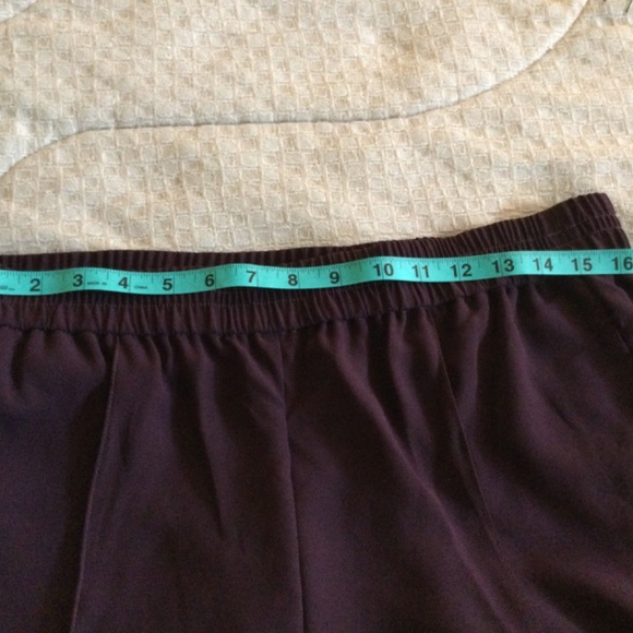 Ann Taylor lightweight dark plum pants NWT size L - Picture 8 of 8